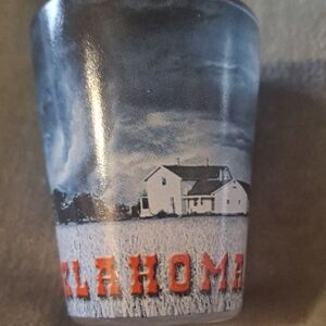 Oklahoma Themed Shot Glass Storm Twister